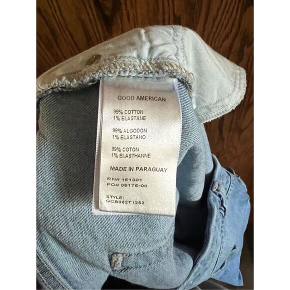 Good American Woman’s Jeans Distressed Bottoms Size 18 - Picture 11 of 12